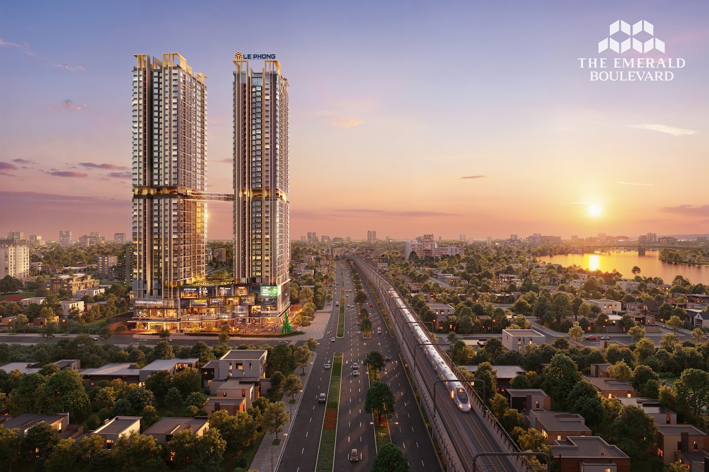 Phối cảnh THE EMERALD BOULEVARD